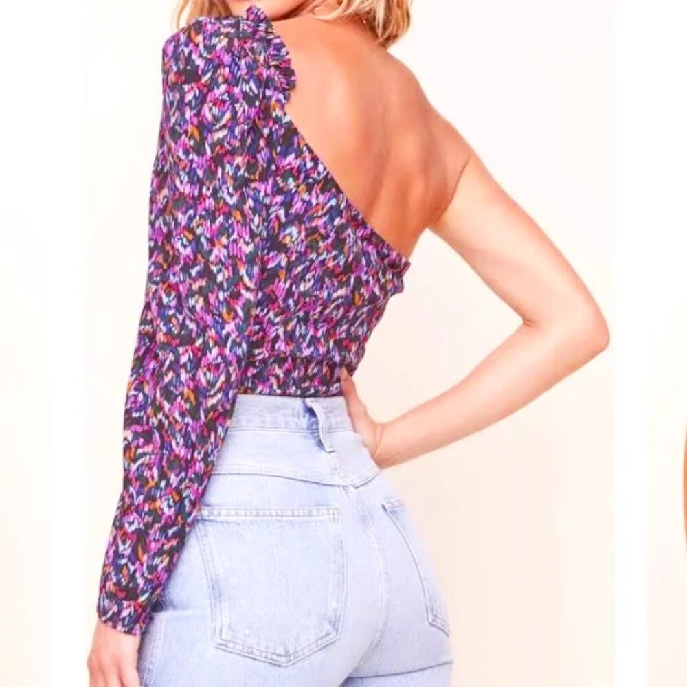 NWT ASTR The Label One Shoulder Bodysuit